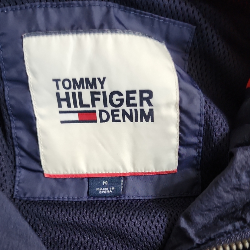 Tommy Hilfiger Denim...Navy, Red &White Windbreaker Jacket...M